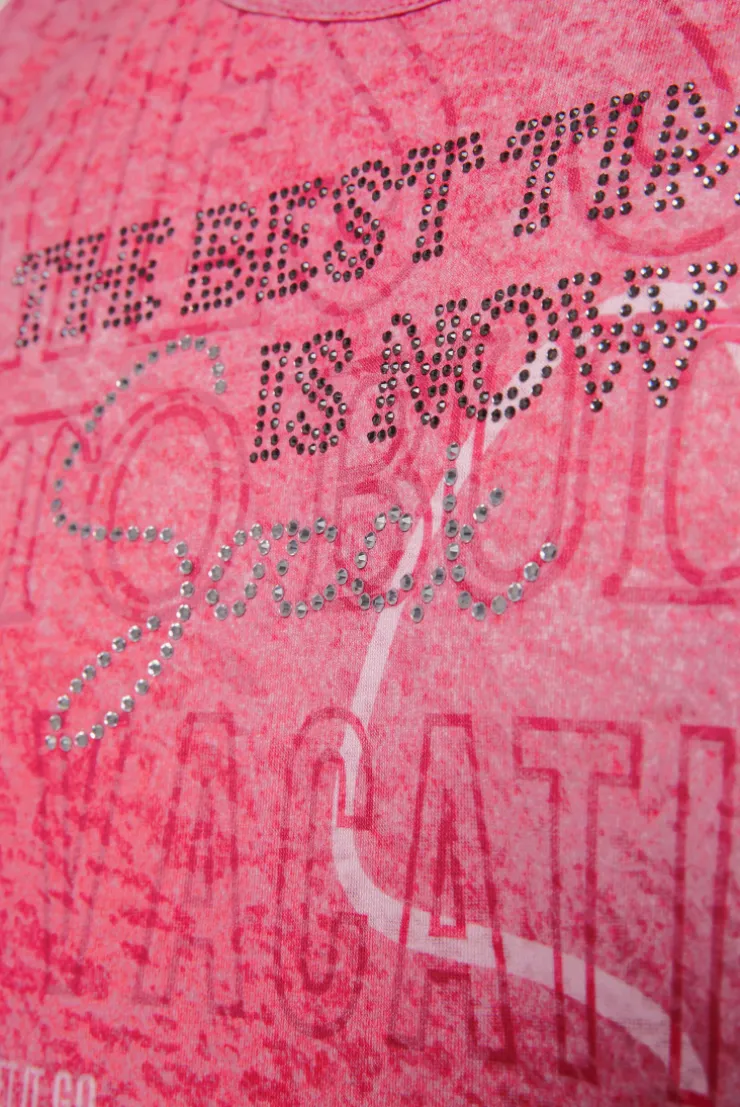 CAMP DAVID & SOCCX Ausbrenner-Shirt mit Artwork pinky red pinkyred Fashion