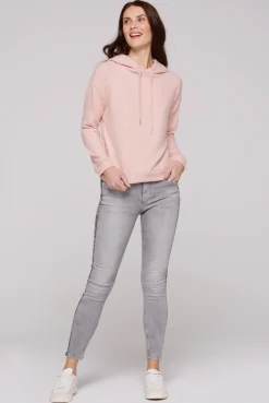 CAMP DAVID & SOCCX Basic Hoodie aus Flauschstrick rose blush roseblush Flash Sale