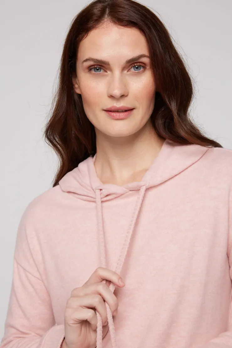 CAMP DAVID & SOCCX Basic Hoodie aus Flauschstrick rose blush roseblush Flash Sale
