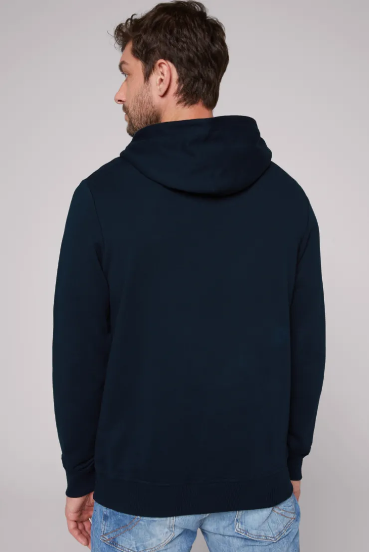 CAMP DAVID & SOCCX Basic Hoodie mit Logo Print blue navy bluenavy Cheap
