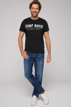 CAMP DAVID & SOCCX Basic Logo T-Shirt black Cheap