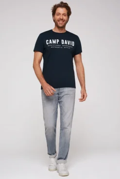 CAMP DAVID & SOCCX Basic Logo T-Shirt blue navy bluenavy Discount