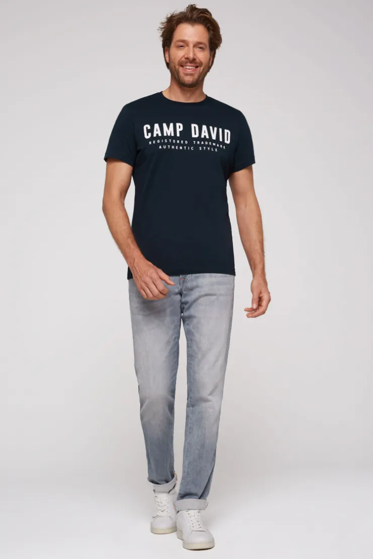 CAMP DAVID & SOCCX Basic Logo T-Shirt blue navy bluenavy Best Sale
