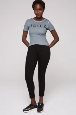 CAMP DAVID & SOCCX Basic Logo T-Shirt Oil Dyed cold grey coldgrey Best