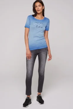 CAMP DAVID & SOCCX Basic Logo T-Shirt Oil Dyed vividblue Best Sale