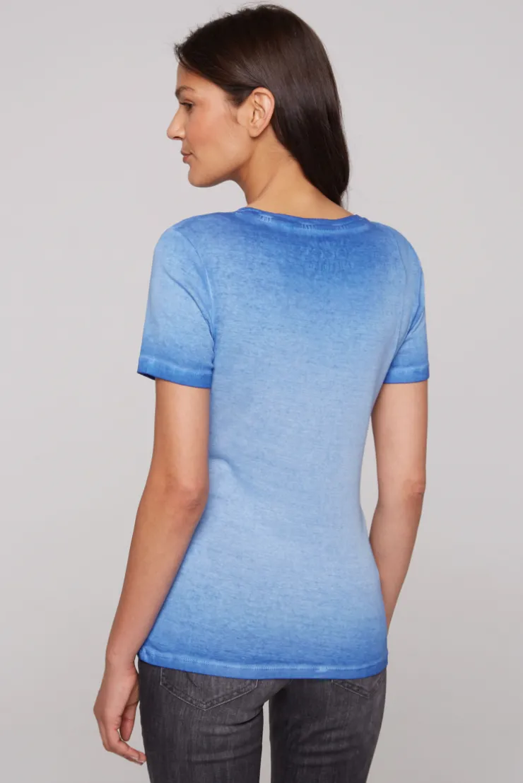 CAMP DAVID & SOCCX Basic Logo T-Shirt Oil Dyed vividblue Best Sale