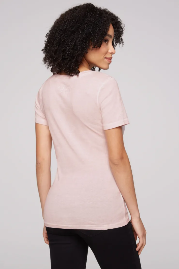 CAMP DAVID & SOCCX Basic Logo T-Shirt Oil Dyed rose blush roseblush Best