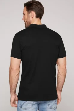 CAMP DAVID & SOCCX Basic Pikee-Polo mit Logo-Stickerei black Hot