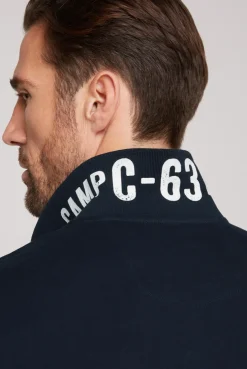 CAMP DAVID & SOCCX Basic Pikee-Polo mit Logo-Stickerei blue navy bluenavy Best Sale