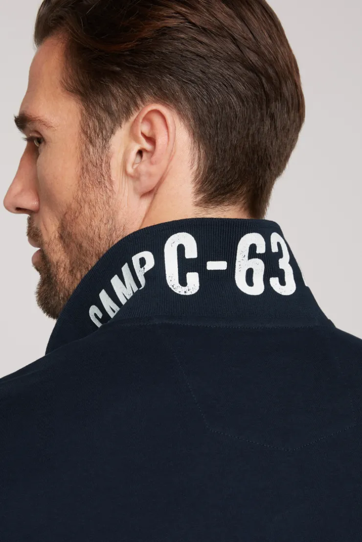 CAMP DAVID & SOCCX Basic Pikee-Polo mit Logo-Stickerei blue navy bluenavy Online