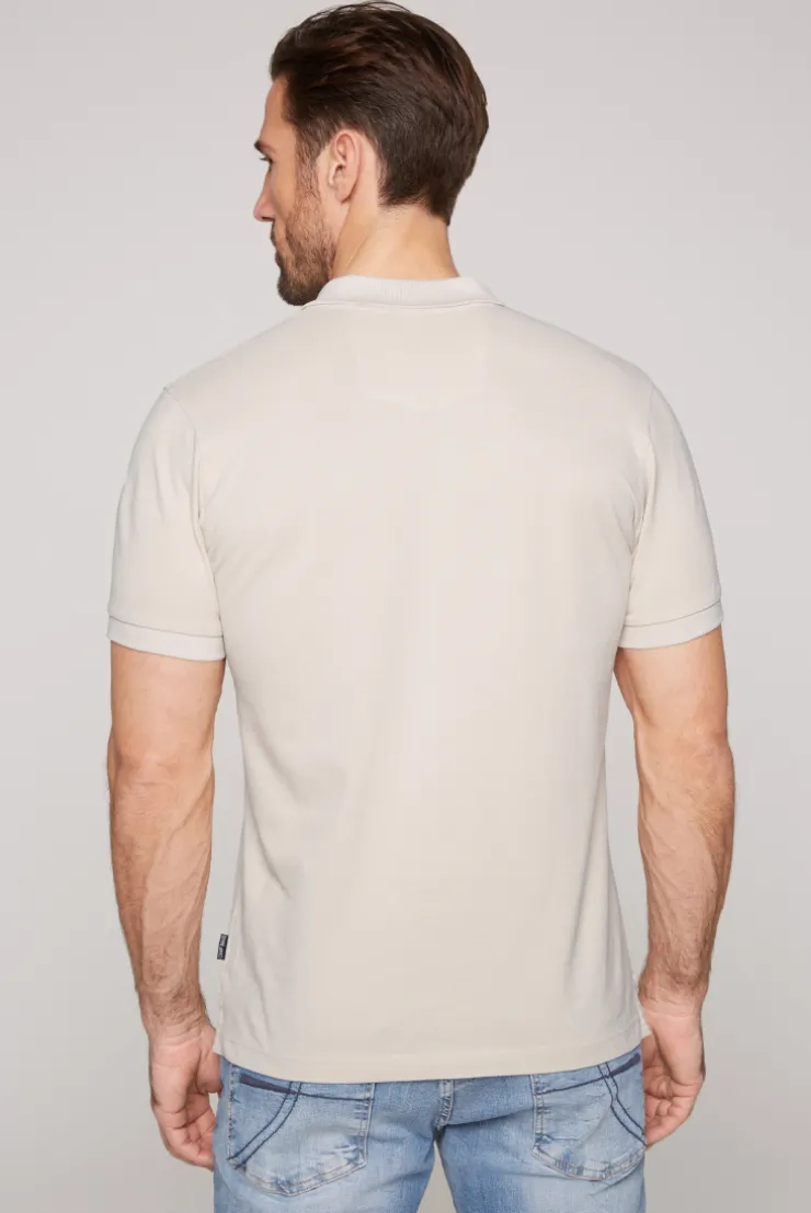 CAMP DAVID & SOCCX Basic Pikee-Polo mit Trikotkragen light cappuccino lightcappuccino Best