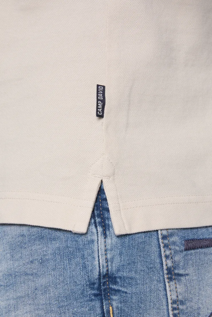 CAMP DAVID & SOCCX Basic Pikee-Polo mit Trikotkragen light cappuccino lightcappuccino Best