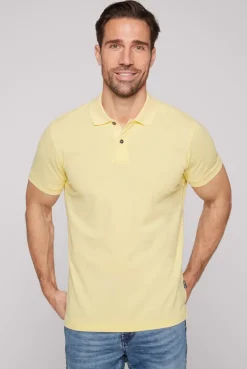 CAMP DAVID & SOCCX Basic Pikee-Polo mit Trikotkragen sun Hot