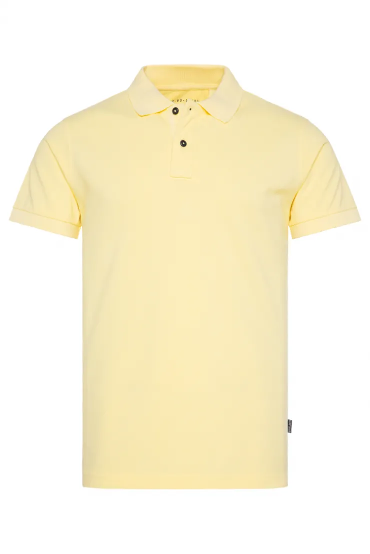 CAMP DAVID & SOCCX Basic Pikee-Polo mit Trikotkragen sun Hot
