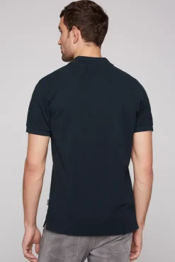 CAMP DAVID & SOCCX Basic Pikee-Polo mit Trikotkragen blue navy bluenavy Shop