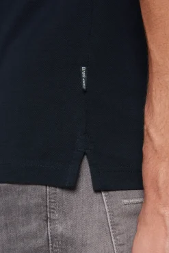 CAMP DAVID & SOCCX Basic Pikee-Polo mit Trikotkragen blue navy bluenavy Shop