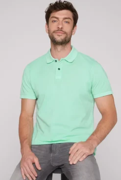 CAMP DAVID & SOCCX Basic Pikee-Polo mit Trikotkragen sun aqua sunaqua Flash Sale