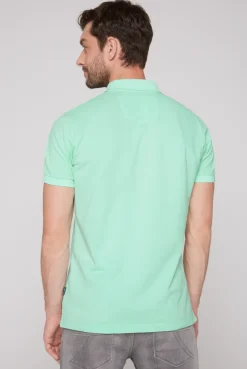 CAMP DAVID & SOCCX Basic Pikee-Polo mit Trikotkragen sun aqua sunaqua Flash Sale