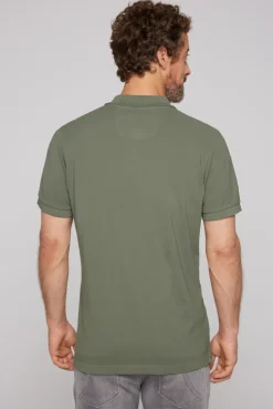 CAMP DAVID & SOCCX Basic Pikee-Polo mit Trikotkragen green olive greenolive Flash Sale