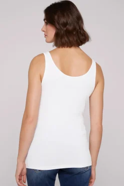 CAMP DAVID & SOCCX Basic Top mit Mini Logo Print opticwhite Clearance