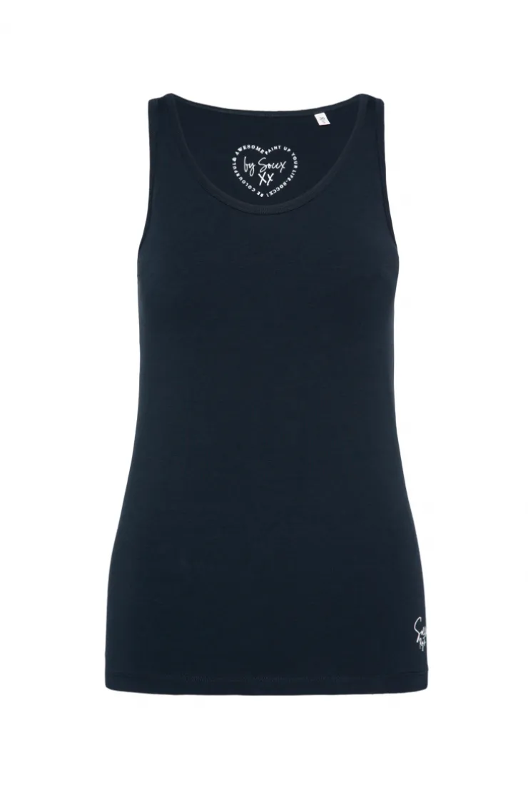 CAMP DAVID & SOCCX Basic Top mit Mini Logo Print blue navy bluenavy Sale