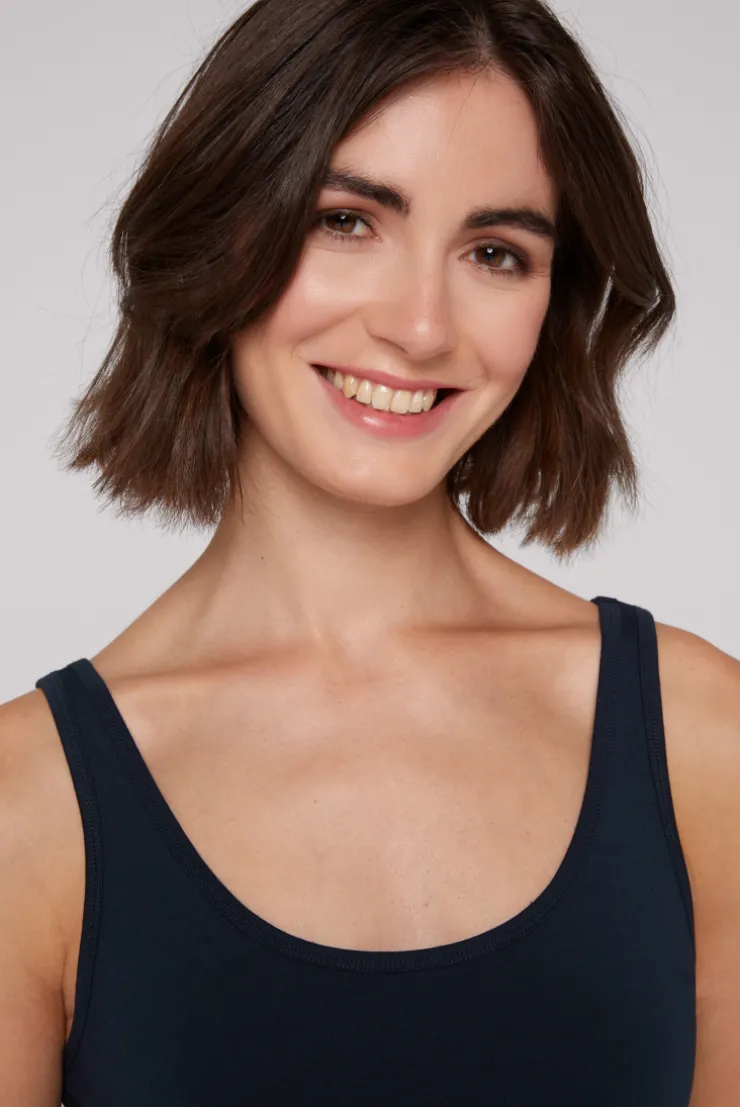 CAMP DAVID & SOCCX Basic Top mit Mini Logo Print blue navy bluenavy Sale
