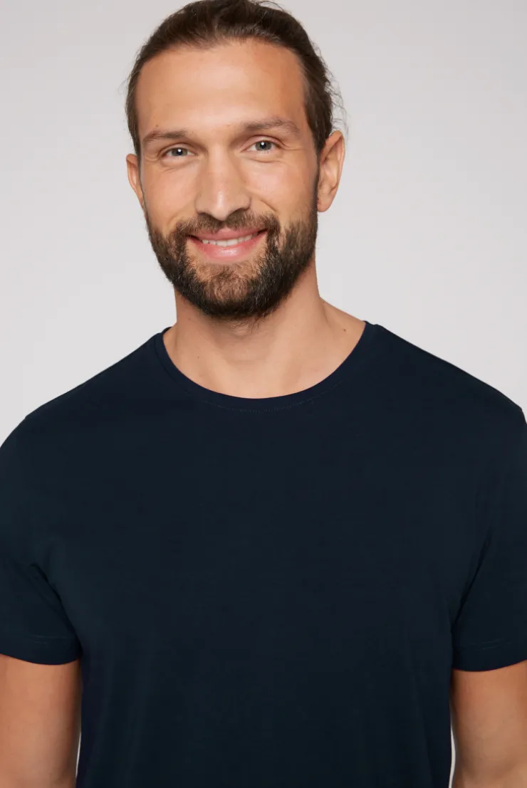 CAMP DAVID & SOCCX Basic T-Shirt mit Rundhalsausschnitt, Doppelpack blue navy / blue navy bluenavy Best Sale