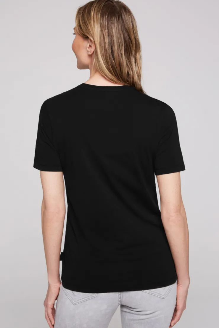 CAMP DAVID & SOCCX Basic T-Shirt mit Rundhalsausschnitt black Best Sale