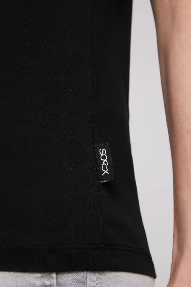 CAMP DAVID & SOCCX Basic T-Shirt mit Rundhalsausschnitt black Best Sale