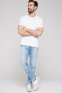 CAMP DAVID & SOCCX Basic T-Shirt mit Rundhalsausschnitt, Doppelpack optic white / optic white opticwhite Hot