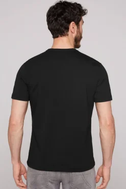 CAMP DAVID & SOCCX Basic T-Shirt mit Rundhalsausschnitt, Doppelpack / black Sale