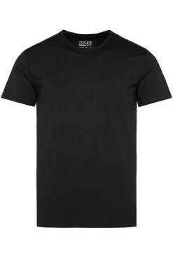 CAMP DAVID & SOCCX Basic T-Shirt mit Rundhalsausschnitt, Doppelpack / black Sale