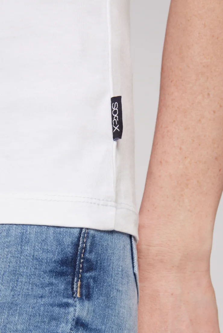 CAMP DAVID & SOCCX Basic T-Shirt mit Rundhalsausschnitt opticwhite Sale