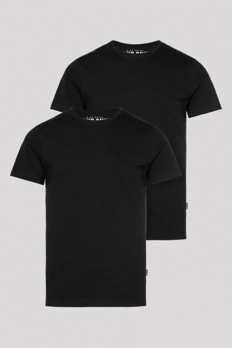 CAMP DAVID & SOCCX Basic T-Shirt Rundhals 2er-Pack black Fashion