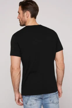 CAMP DAVID & SOCCX Basic T-Shirt V-Neck mit Logo Print black Online