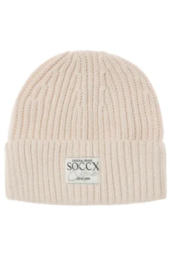CAMP DAVID & SOCCX Beanie in Rippstrick mit Label Patch faded beige fadedbeige Best