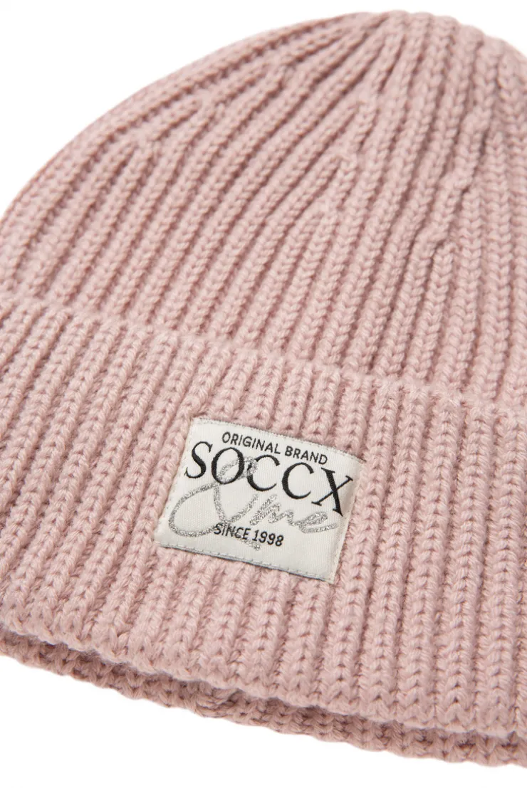 CAMP DAVID & SOCCX Beanie in Rippstrick mit Label Patch rose blush roseblush Hot