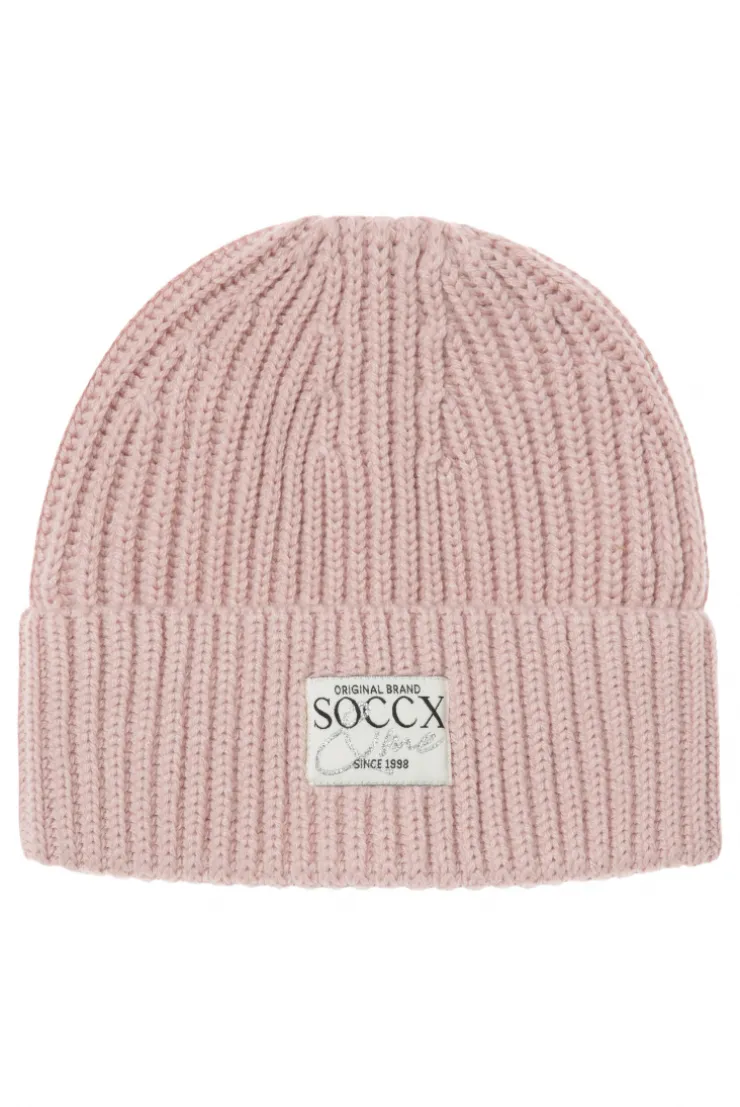 CAMP DAVID & SOCCX Beanie in Rippstrick mit Label Patch rose blush roseblush Hot