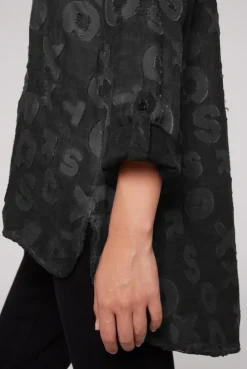 CAMP DAVID & SOCCX Bluse Oil Dyed mit Intarsia-Muster black Shop