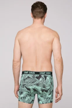 CAMP DAVID & SOCCX Boxershorts mit All Over Print, 2er-Pack aqua / neon lime Sale