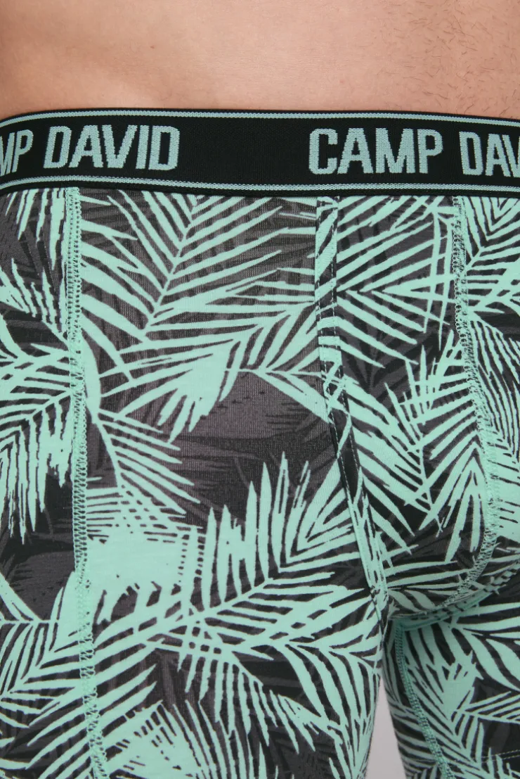 CAMP DAVID & SOCCX Boxershorts mit All Over Print, 2er-Pack aqua / neon lime Sale