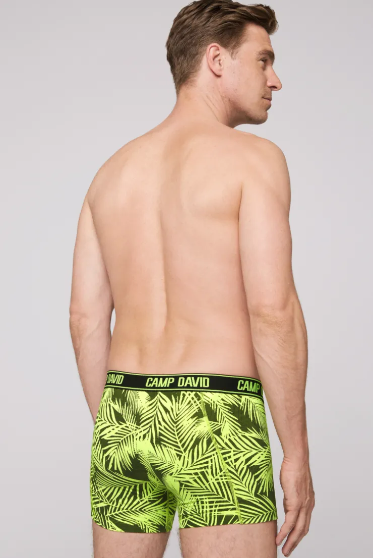 CAMP DAVID & SOCCX Boxershorts mit All Over Print, 2er-Pack aqua / neon lime Sale