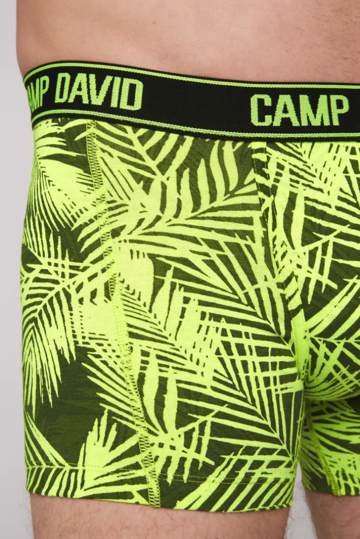 CAMP DAVID & SOCCX Boxershorts mit All Over Print, 2er-Pack aqua / neon lime Sale