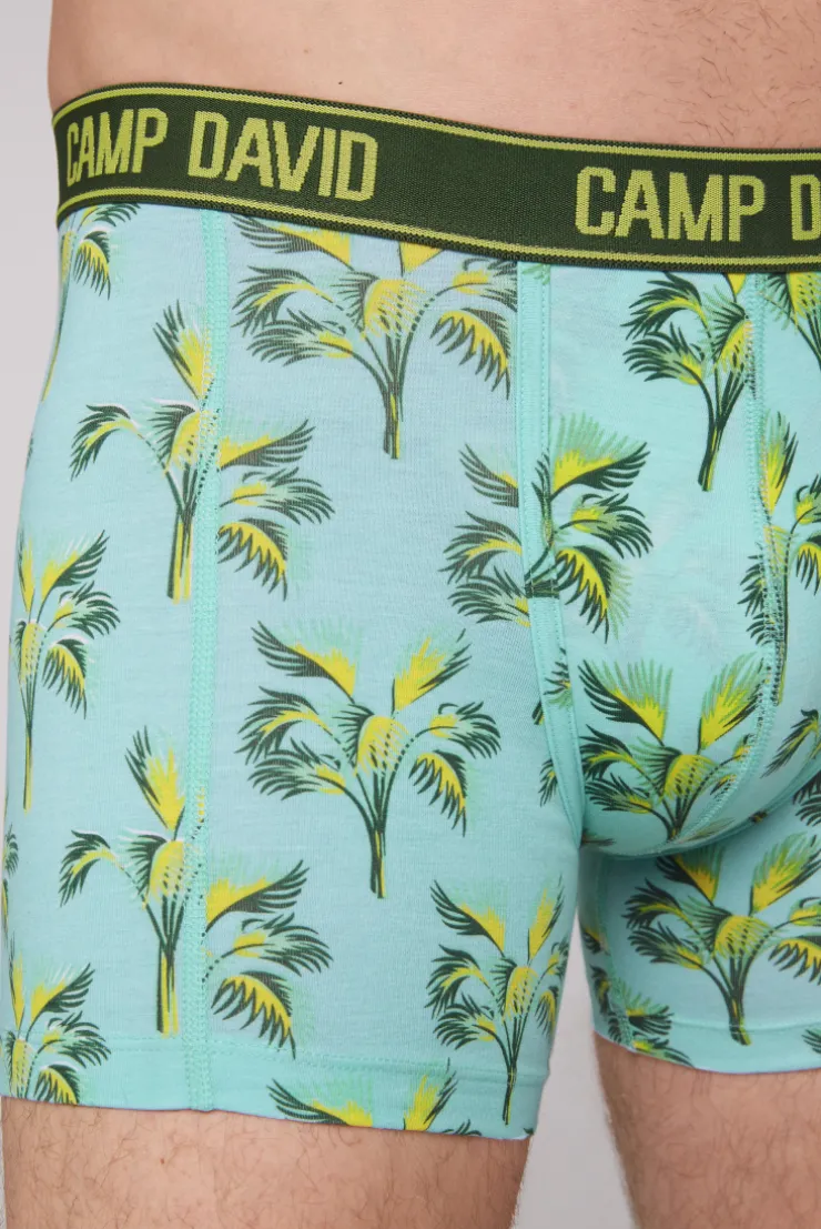 CAMP DAVID & SOCCX Boxershorts mit All Over Print, 2er-Pack khaki / aqua Best Sale