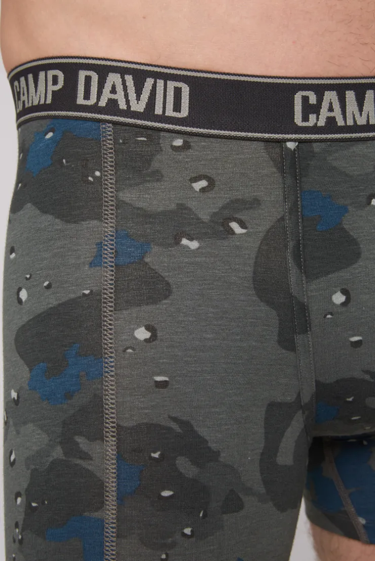 CAMP DAVID & SOCCX Boxershorts mit All Over Print, 2er-Pack light blue / anthra Sale