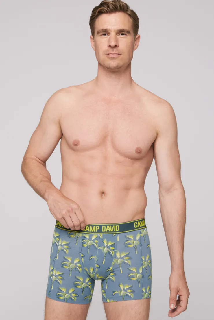 CAMP DAVID & SOCCX Boxershorts mit All Over Print, 2er-Pack surf grey / red Best Sale