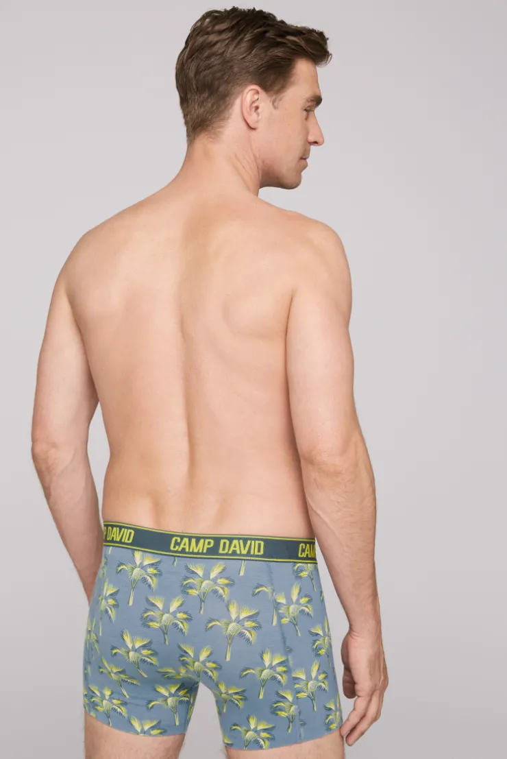 CAMP DAVID & SOCCX Boxershorts mit All Over Print, 2er-Pack surf grey / red Best Sale