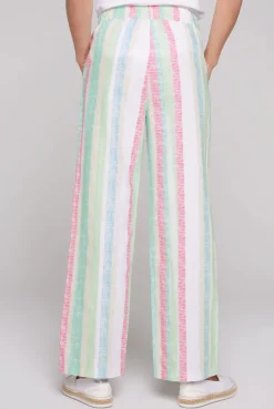 CAMP DAVID & SOCCX Bunt gestreifte Leinenhose multi color multicolor Sale