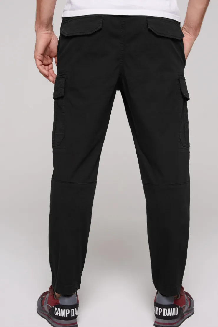 CAMP DAVID & SOCCX Cargohose mit Klappentaschen black Shop