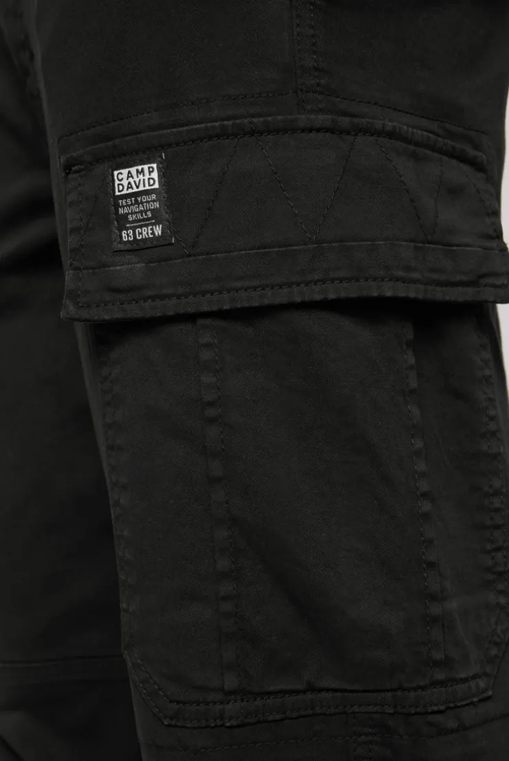CAMP DAVID & SOCCX Cargohose mit Klappentaschen black Shop